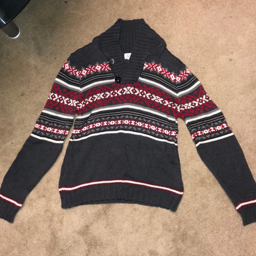 the children’s place gray knitted sweater
